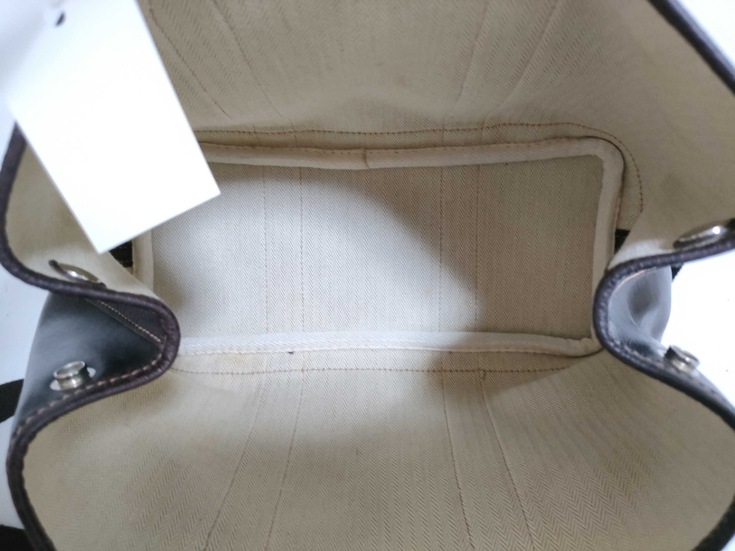 HERMES H Garden Party All Leather Brown Tote Bag