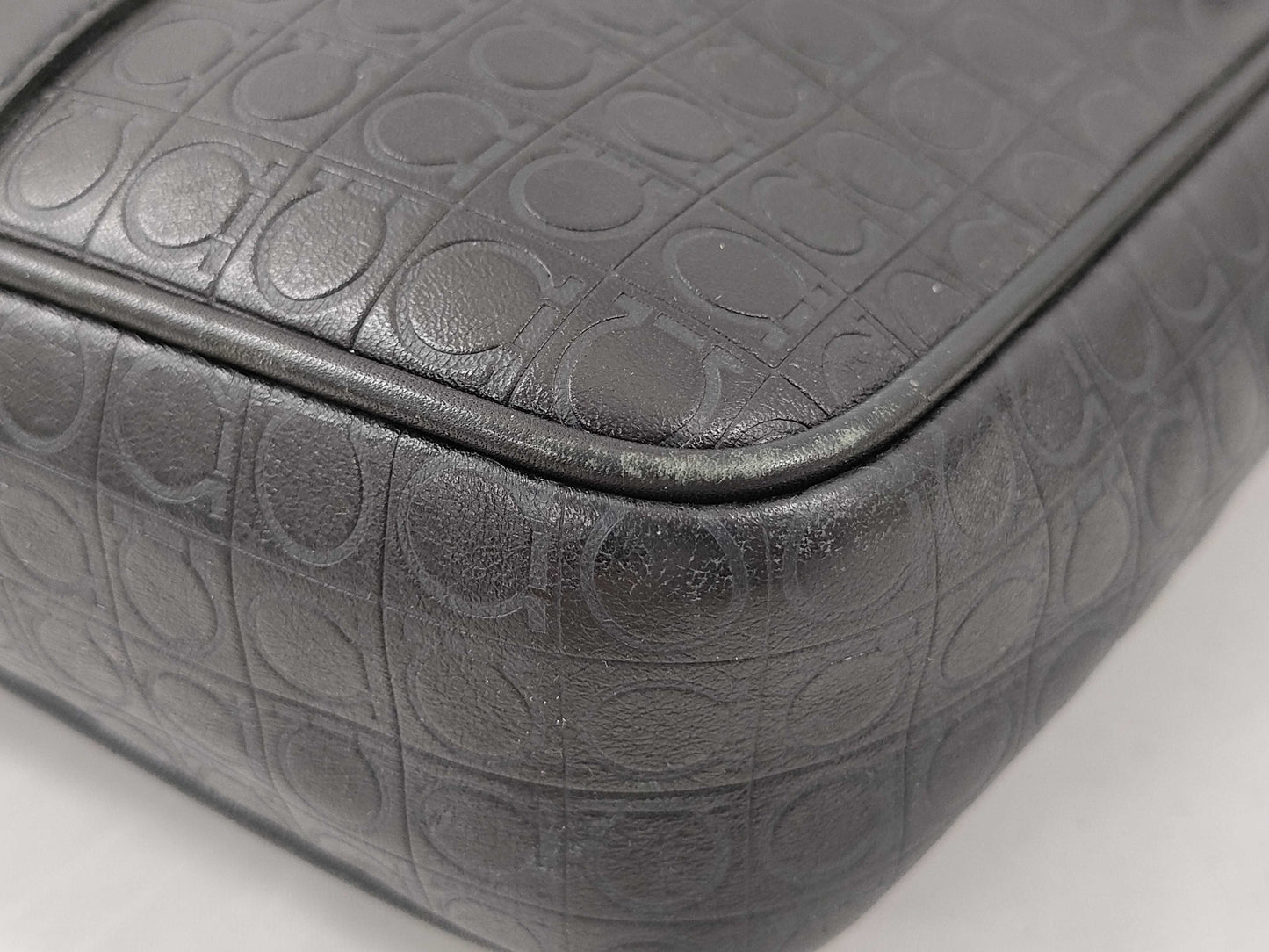 Salvatore Ferragamo Gancini Leather Shoulder Bag