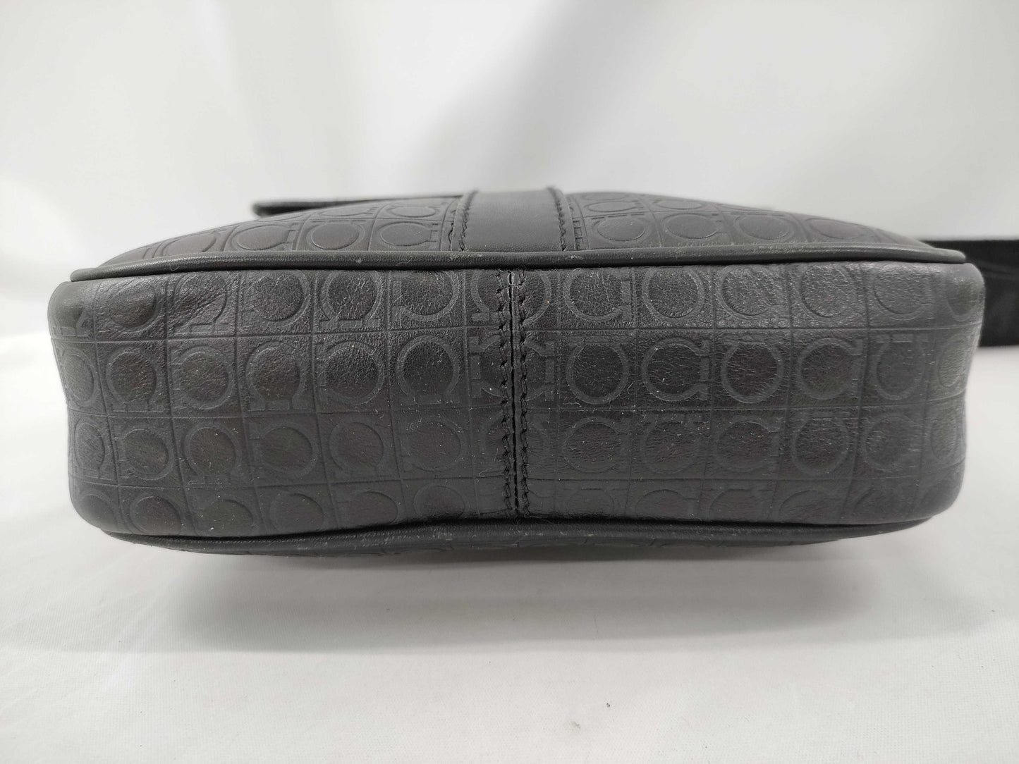 Salvatore Ferragamo Gancini Leather Shoulder Bag