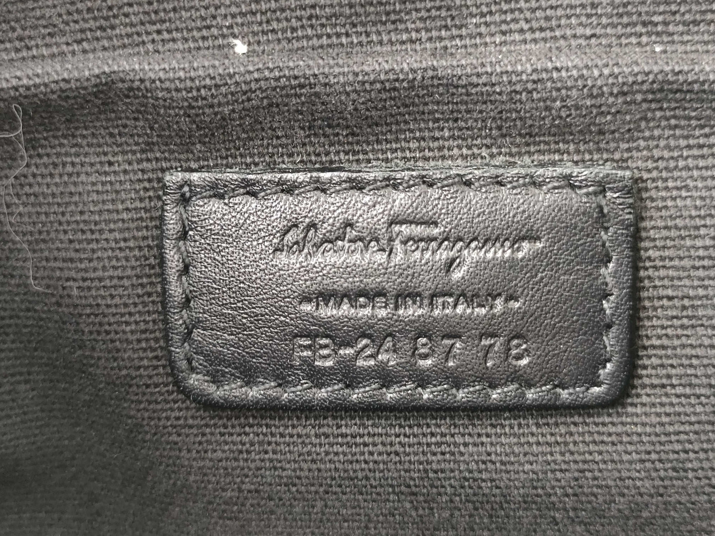 Salvatore Ferragamo Gancini Leather Shoulder Bag
