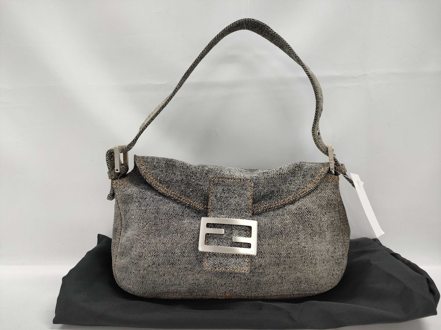 FENDI Mamma Denim Shoulder Bag