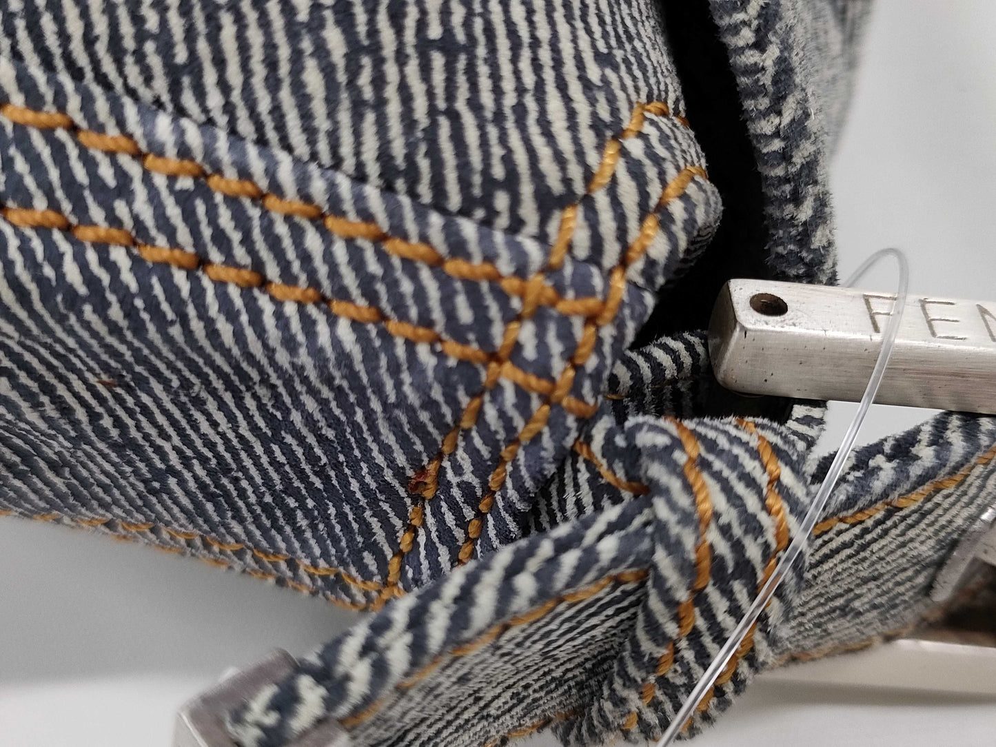 FENDI Mamma Denim Shoulder Bag