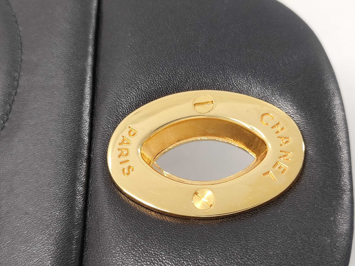 CHANEL Lambskin Dekamato 34 Shoulder Bag