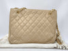 CHANEL Lambskin Matelasse Chain Tote Shoulder Bag