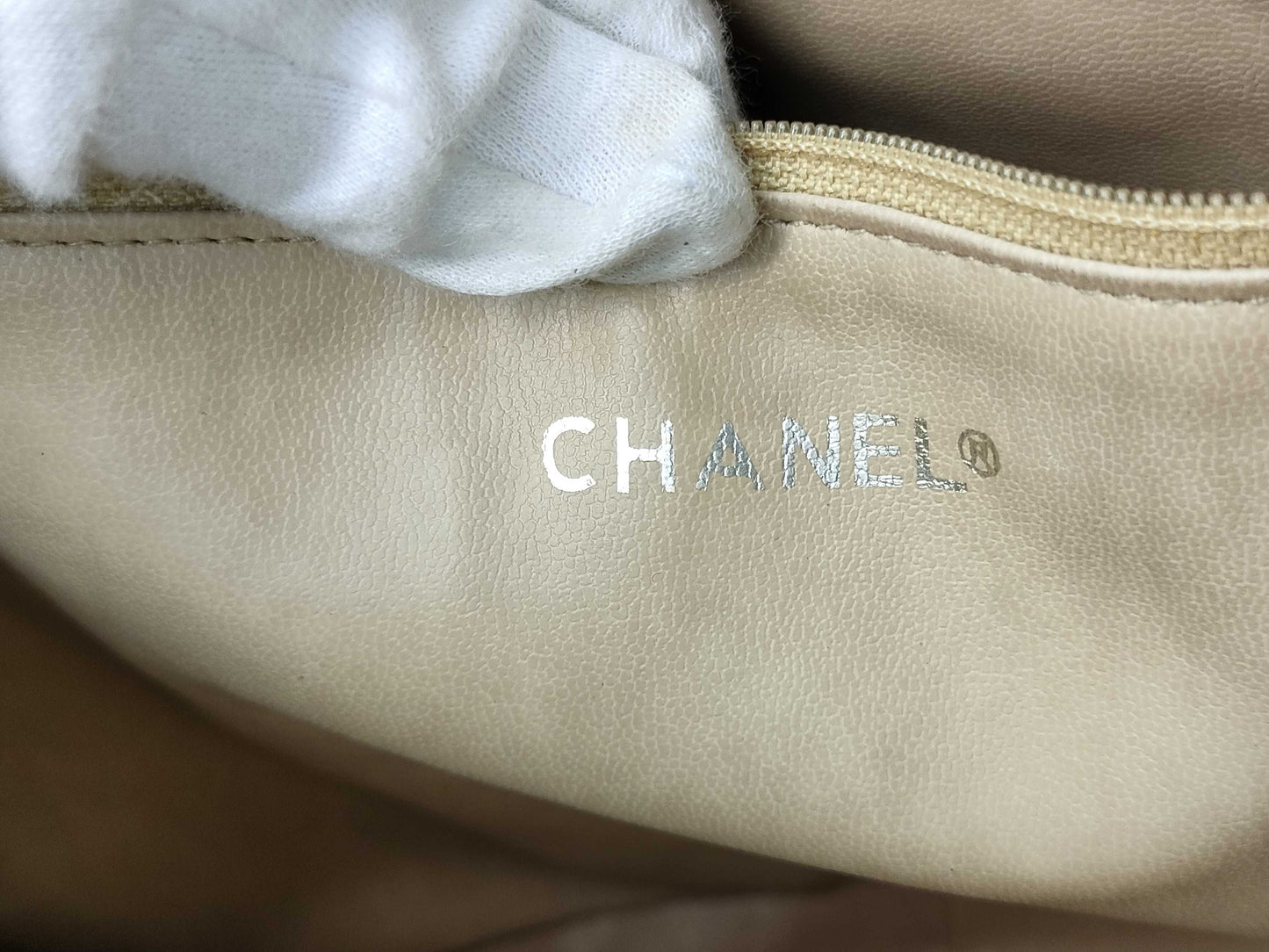 CHANEL Lambskin Matelasse Chain Tote Shoulder Bag