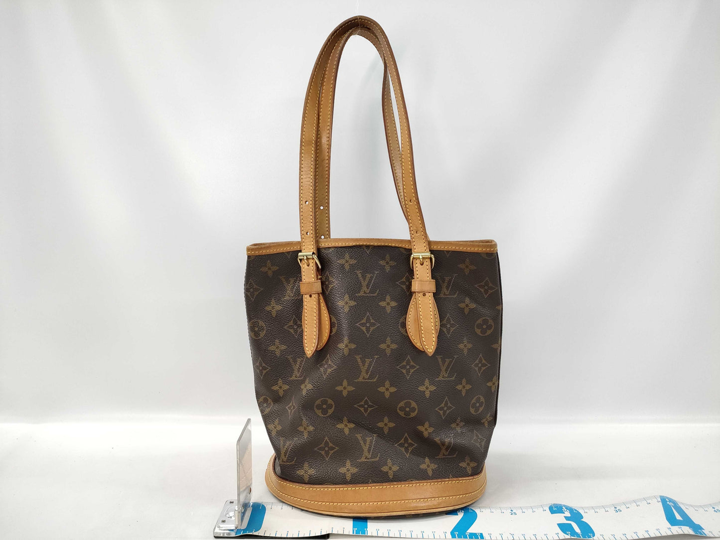 LOUIS VUITTON Monogram M42238 Petit Bucket Tote Bag