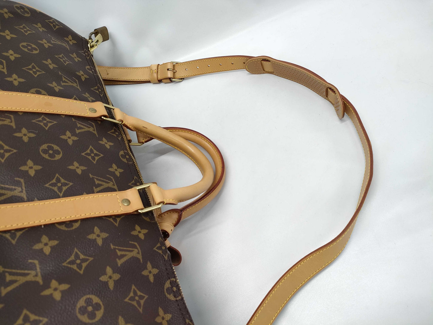 LOUIS VUITTON Monogram Keepall 50 Bandouliere Boston Bag