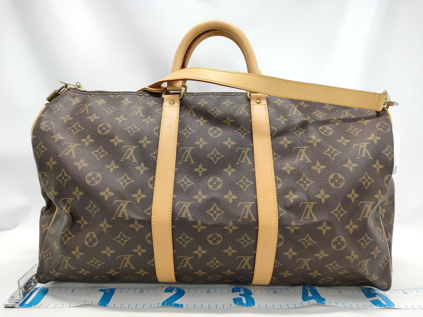 LOUIS VUITTON Monogram Keepall 50 Bandouliere Boston Bag