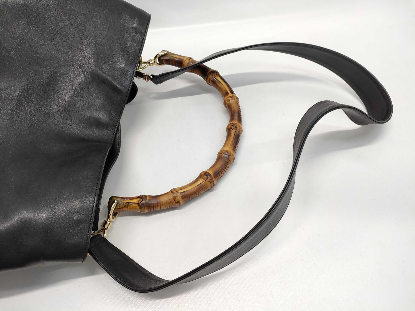 GUCCI Bamboo Hobo Handbag