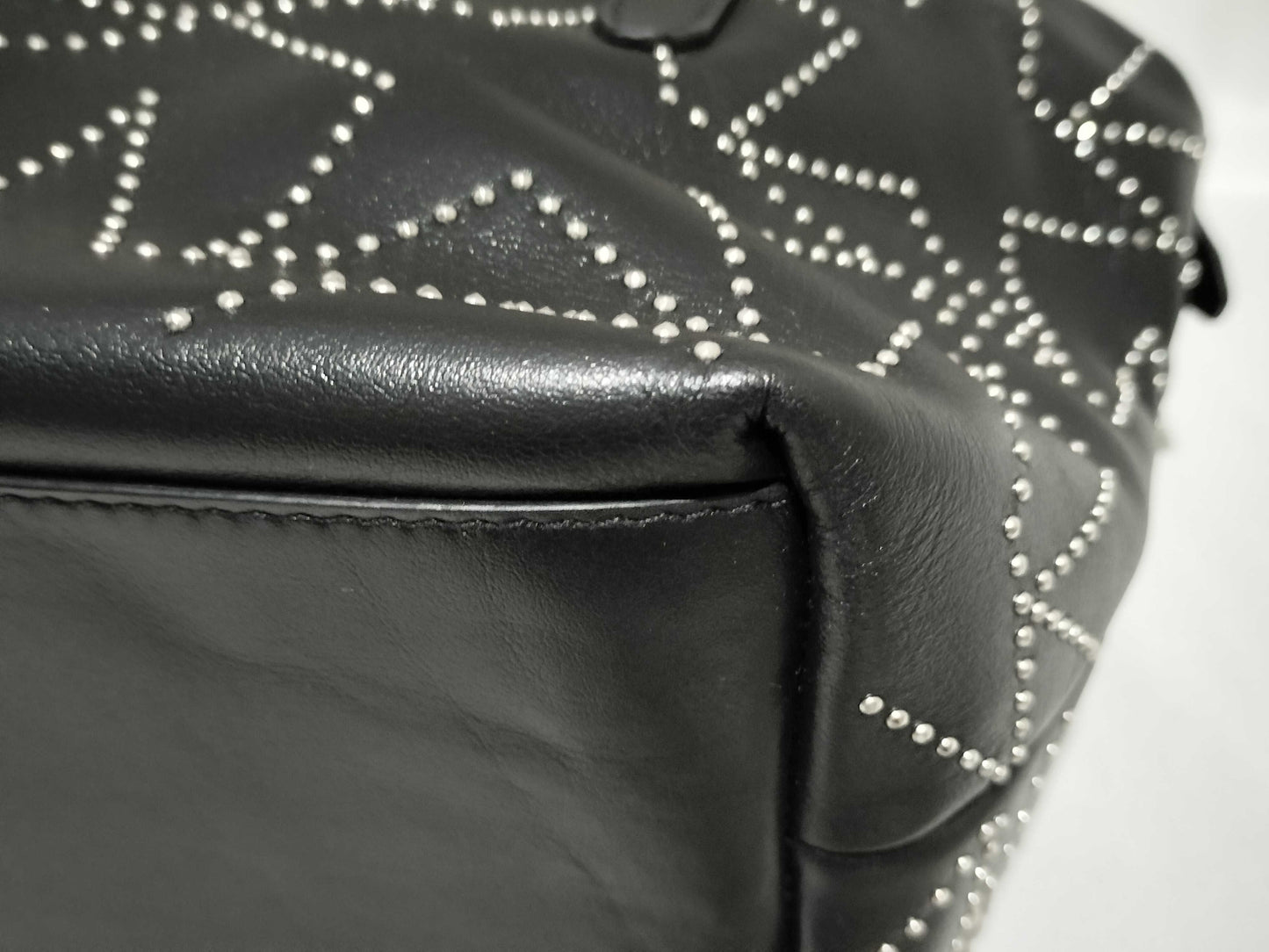 JIMMY CHOO Graphic Star 2-Way Leather Tote Handbag