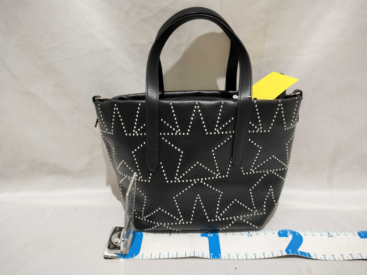 JIMMY CHOO Graphic Star 2-Way Leather Tote Handbag