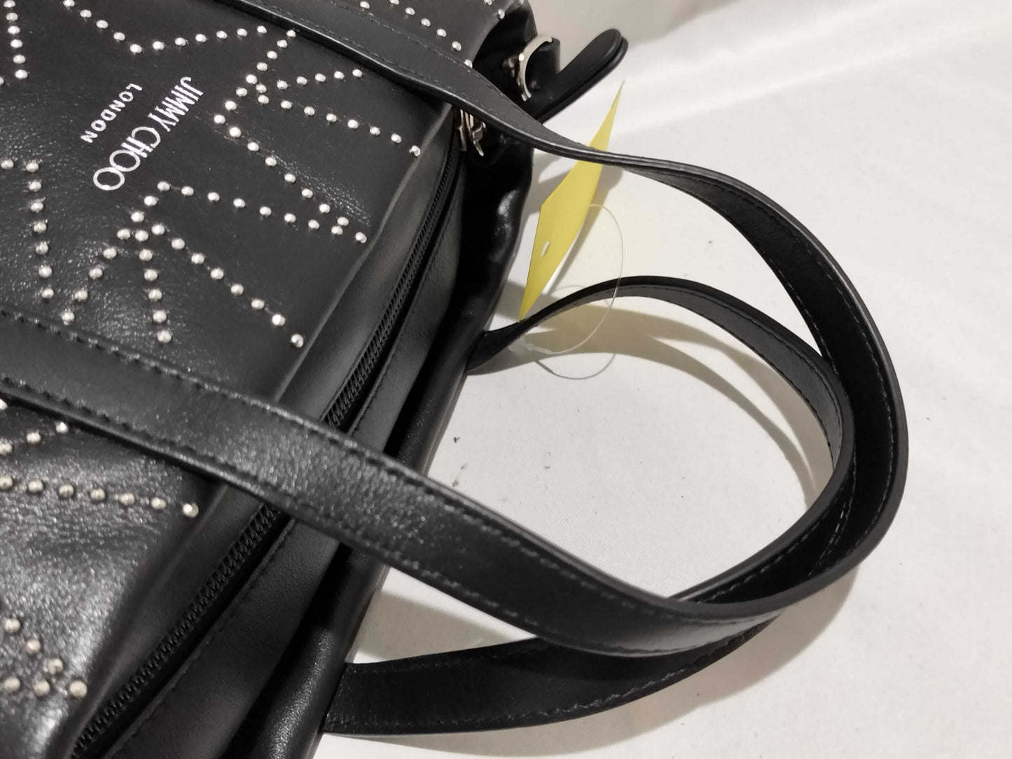 JIMMY CHOO Graphic Star 2-Way Leather Tote Handbag