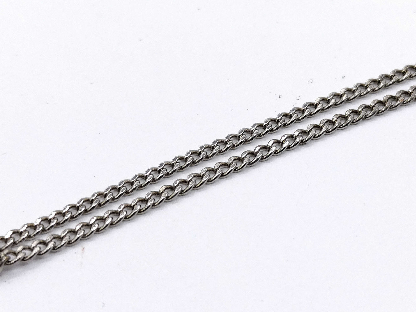 Yves Saint Laurent Twisted Curb Chain Necklace with YSL Logo