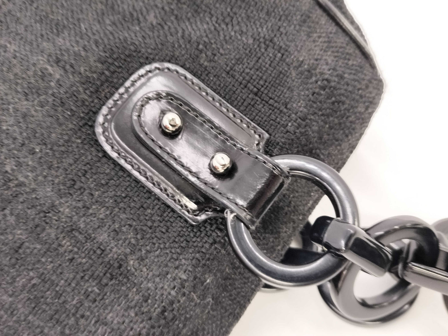 Salvatore Ferragamo Canvas Tote Bag in Black