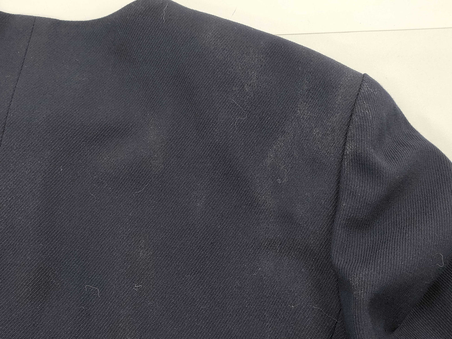 Dior no-collar set-up jacket