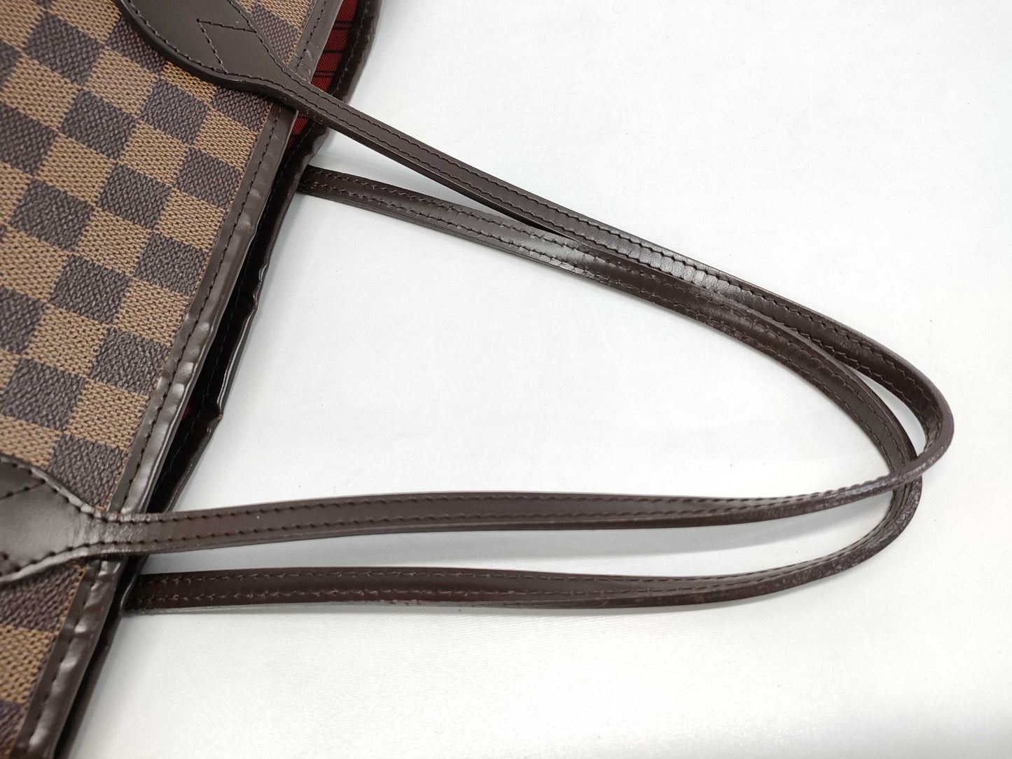 LOUIS VUITTON Damier Neverfull MM Tote Bag with Complete Accessories
