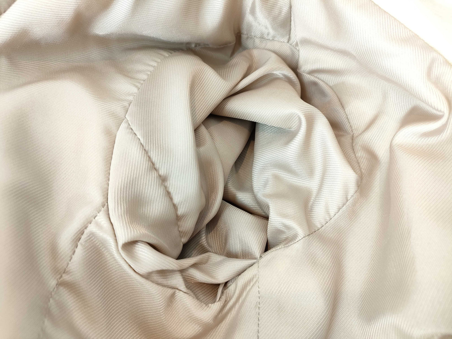 BALENCIAGA Lambskin Trench Coat Beige
