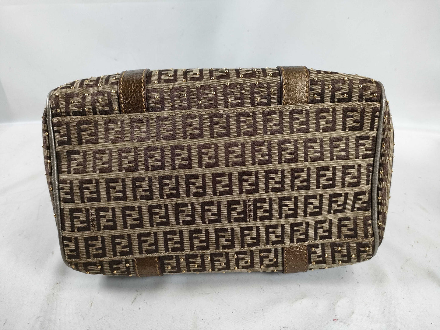FENDI Zucca Print Mini Boston Bag 2305 8BL068 Handbag
