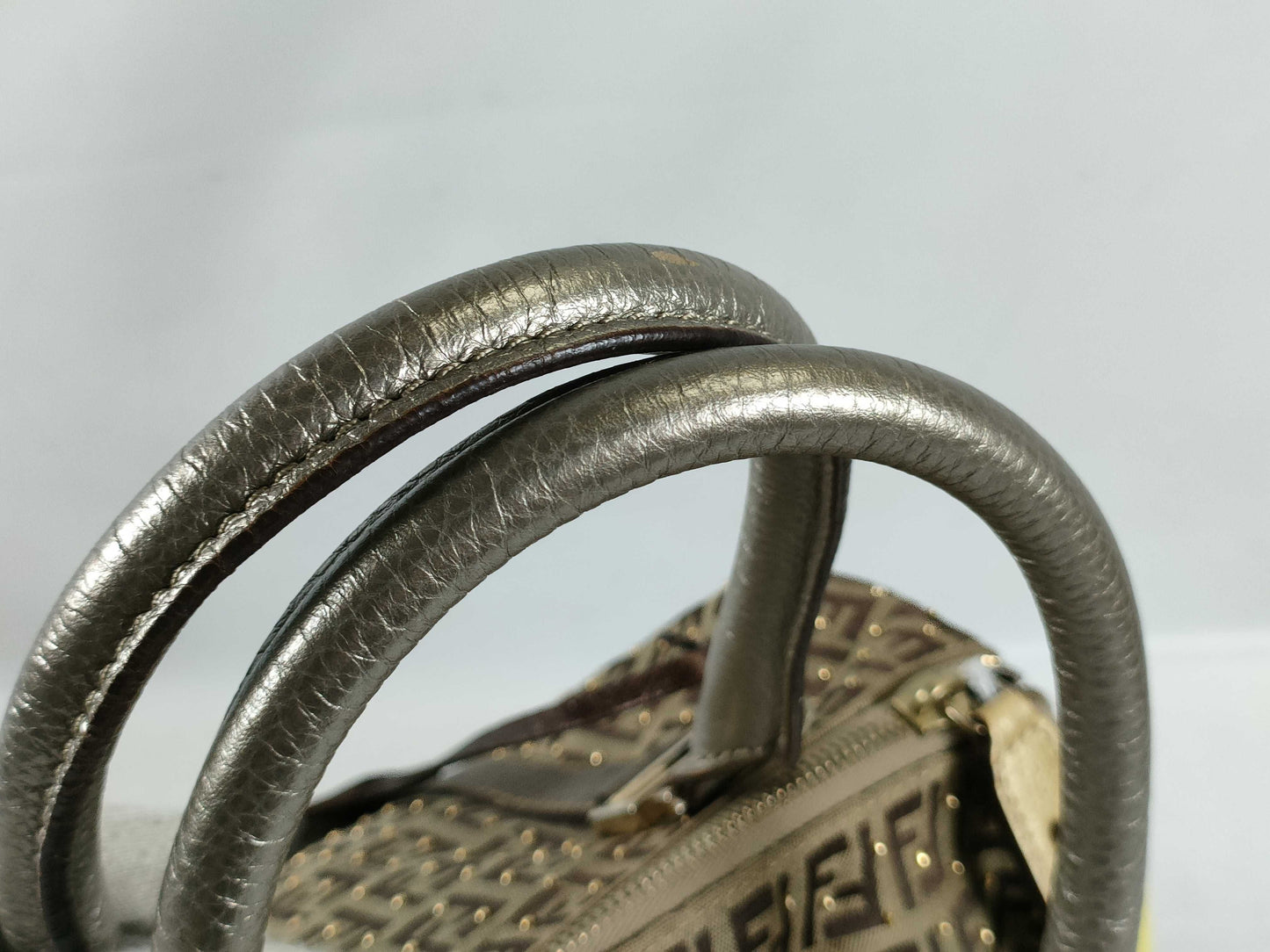 FENDI Zucca Print Mini Boston Bag 2305 8BL068 Handbag