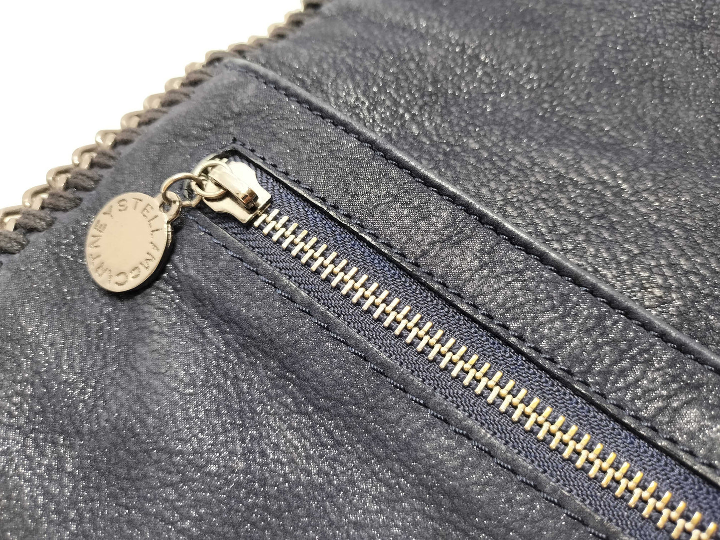 Stella McCartney Black Synthetic Leather Chain Shoulder Bag