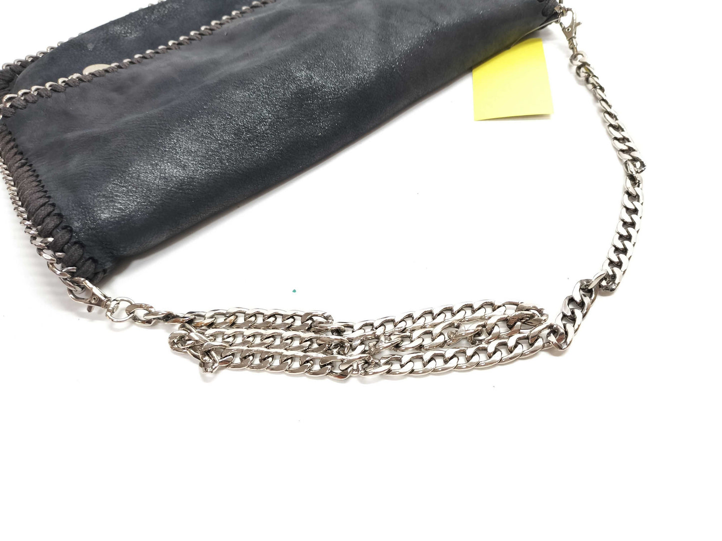 Stella McCartney Black Synthetic Leather Chain Shoulder Bag