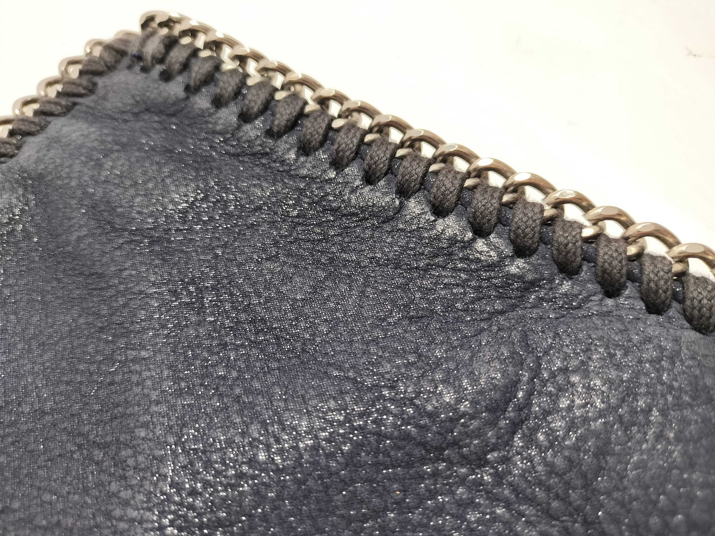Stella McCartney Black Synthetic Leather Chain Shoulder Bag