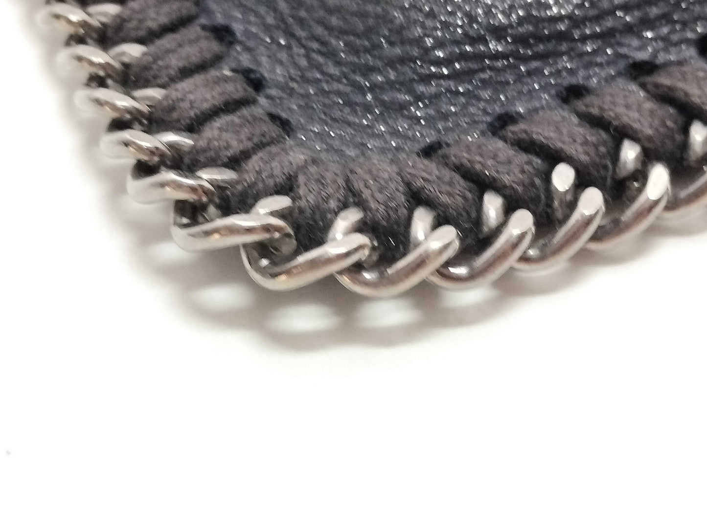 Stella McCartney Black Synthetic Leather Chain Shoulder Bag