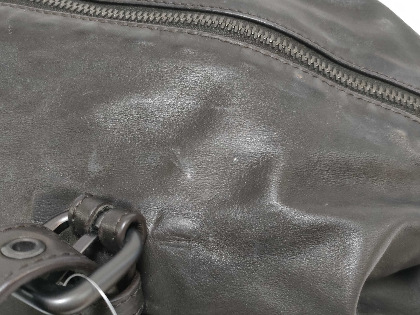 BOTTEGA VENETA Mini Boston Handbag Leather Handbag