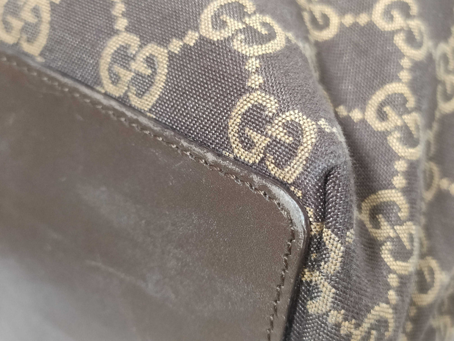 GUCCI GG Canvas 002 1099 Mini Tote Bag