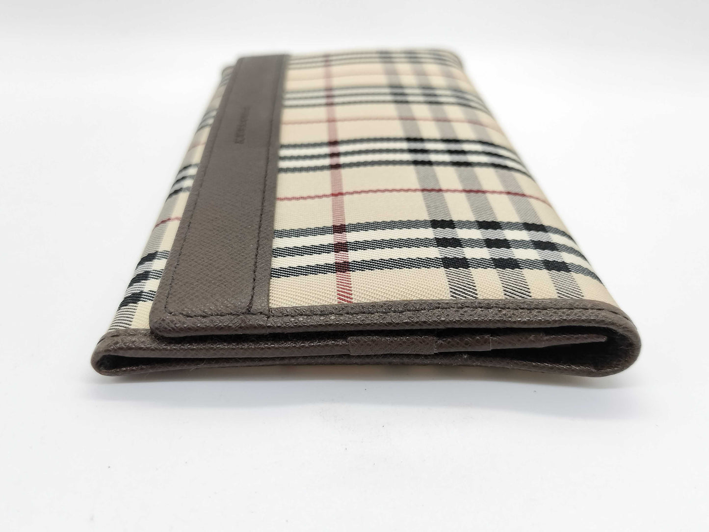 BURBERRY Check Long Wallet
