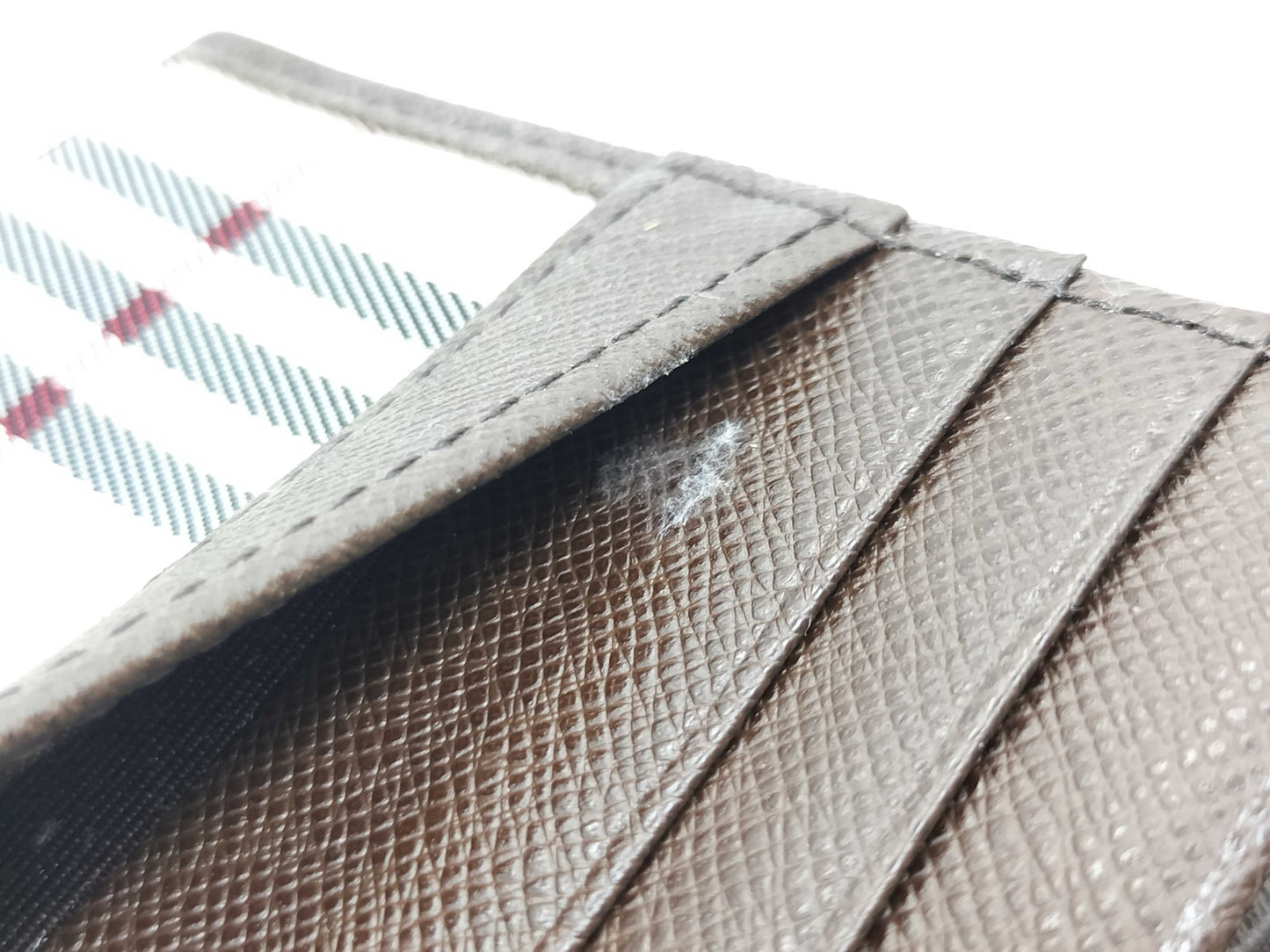 BURBERRY Check Long Wallet