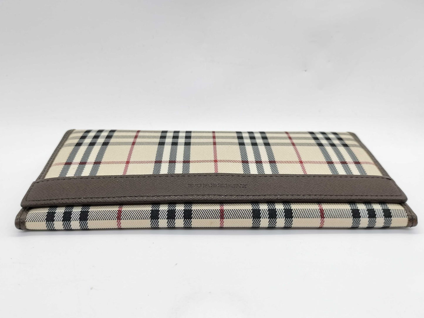 BURBERRY Check Long Wallet
