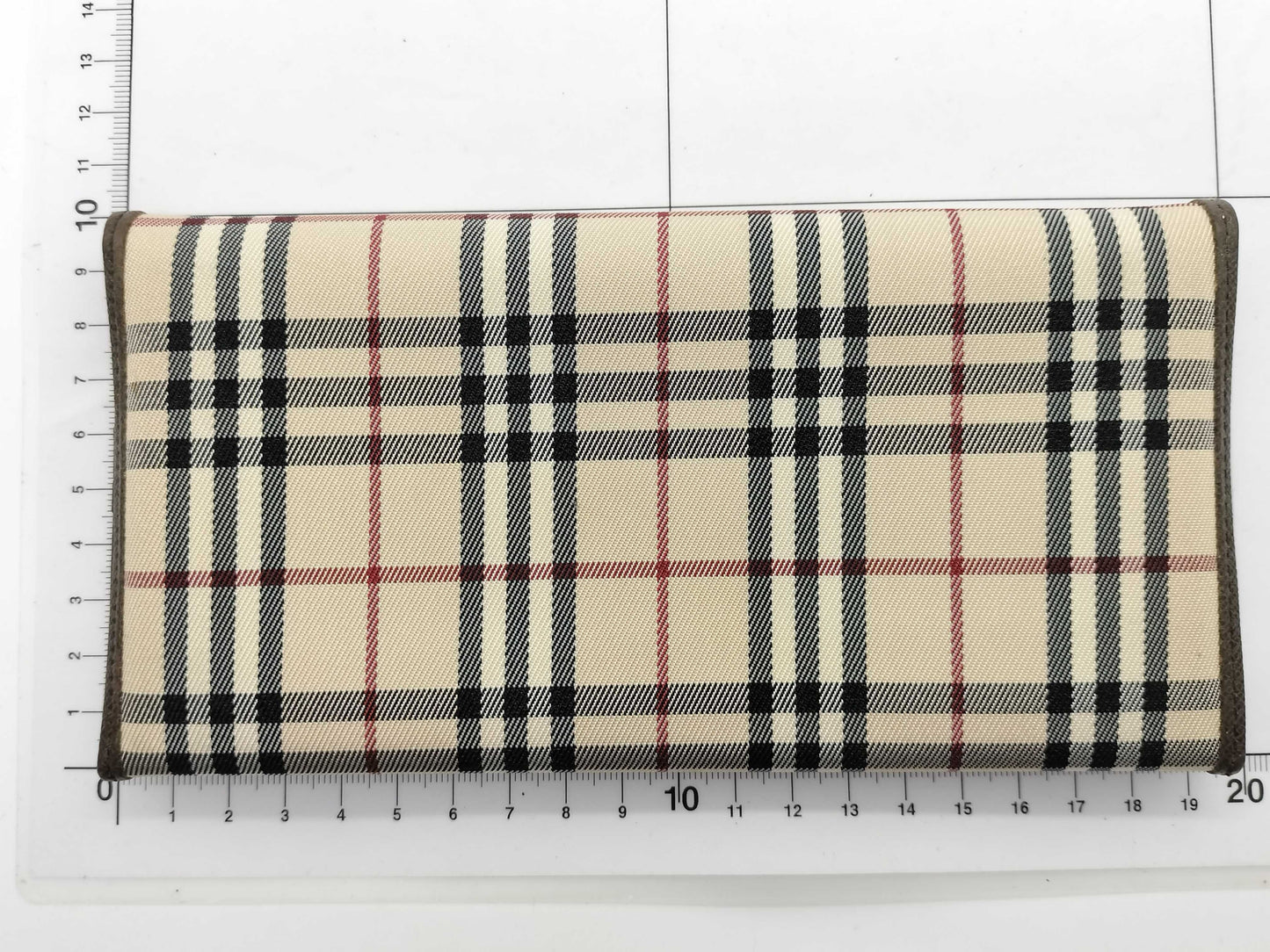 BURBERRY Check Long Wallet