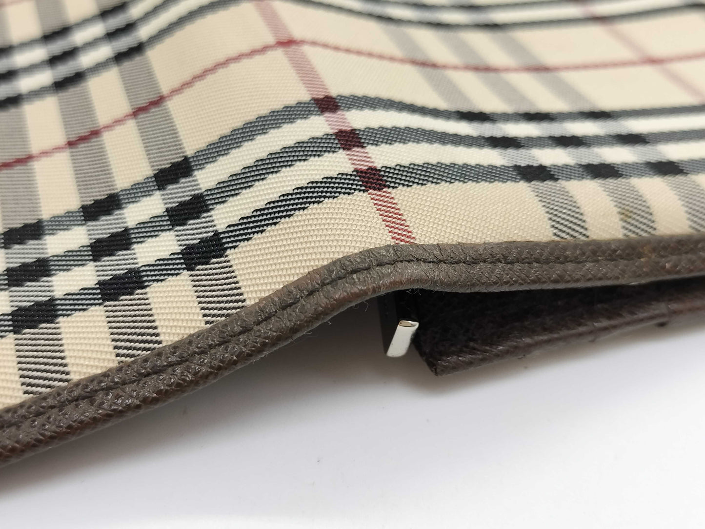 BURBERRY Check Long Wallet