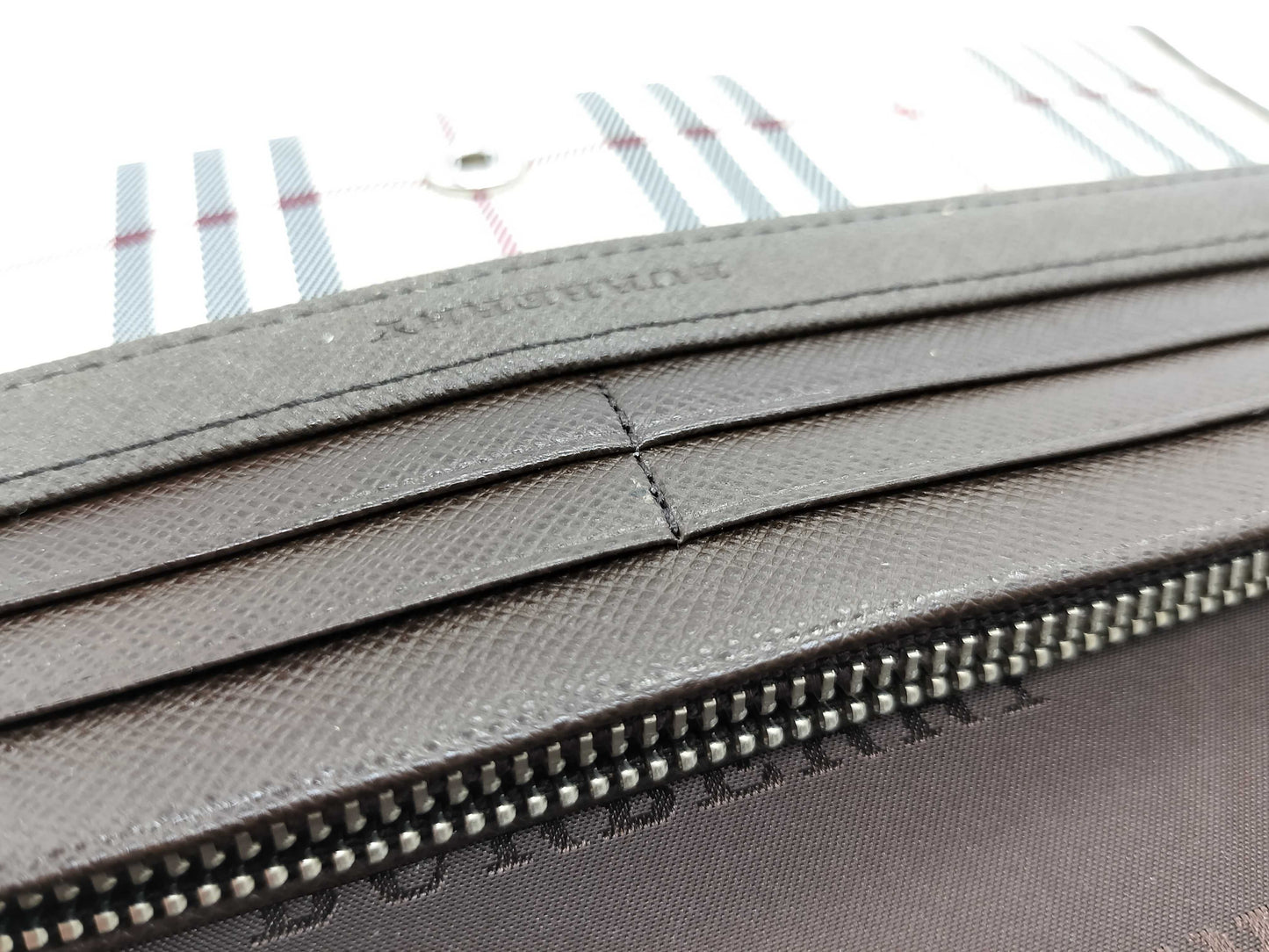 BURBERRY Check Long Wallet