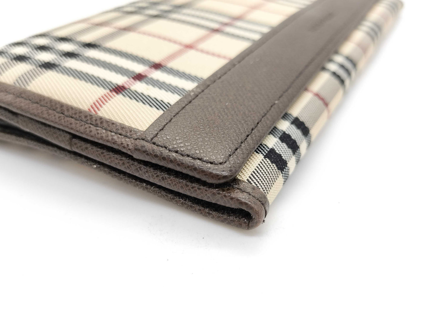 BURBERRY Check Long Wallet