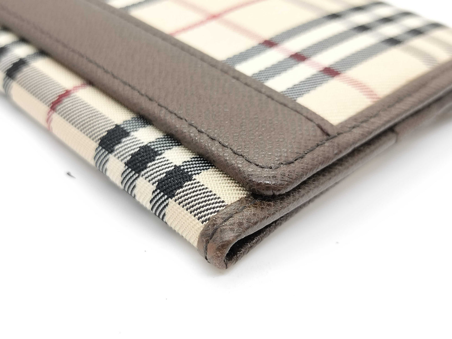 BURBERRY Check Long Wallet