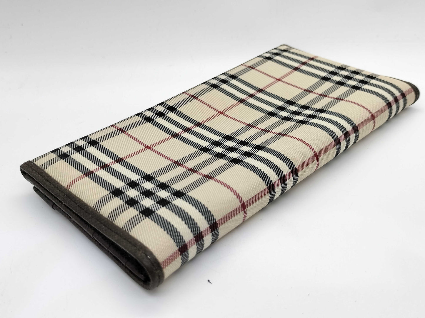 BURBERRY Check Long Wallet
