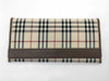 BURBERRY Check Long Wallet