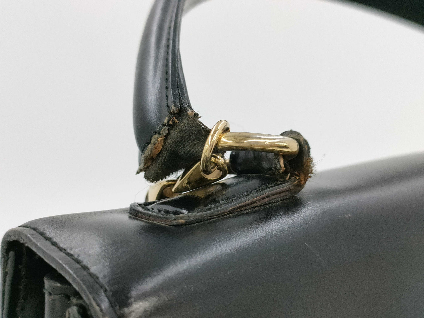 CELINE Gancini Formal Handbag
