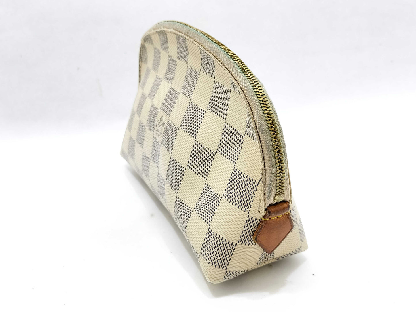 LOUIS VUITTON **2116 Damier Azur Pochette Cosmetic Pouch
