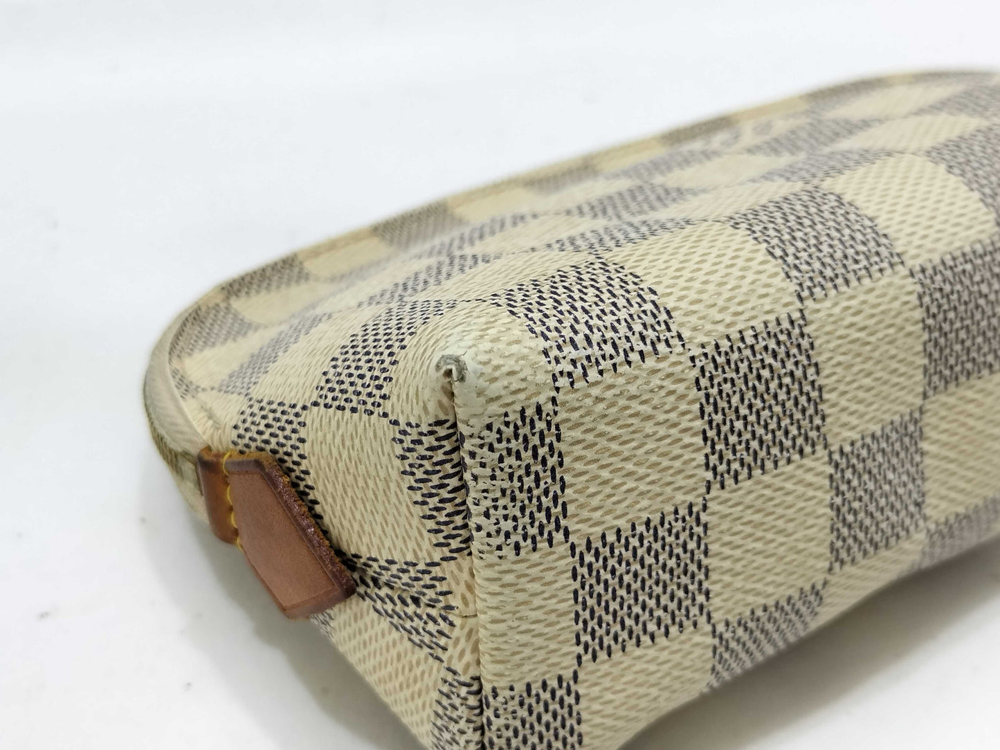 LOUIS VUITTON **2116 Damier Azur Pochette Cosmetic Pouch