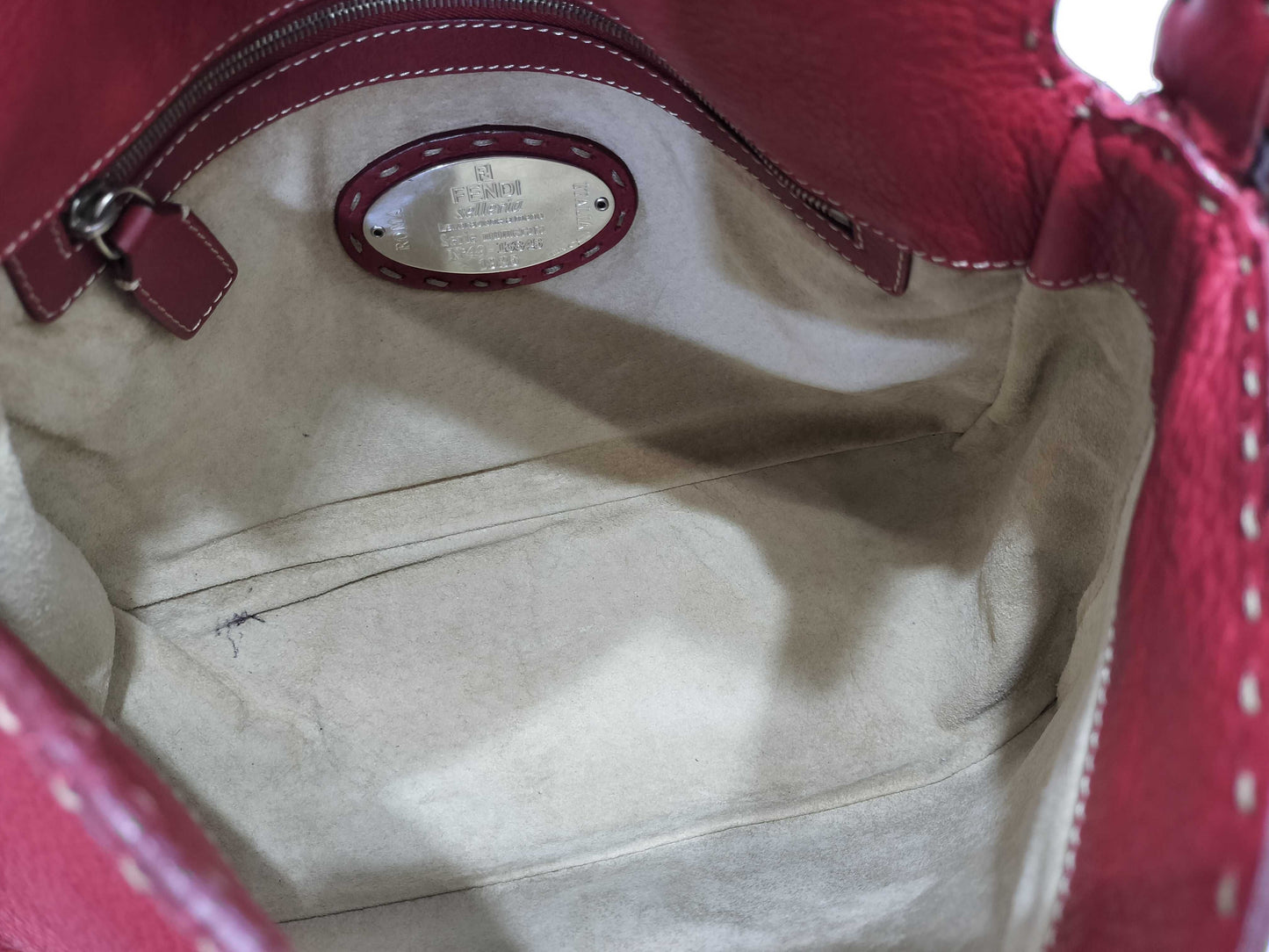 FENDI Selleria Selleria/Mamma/Leather/Red/Shoulder Bag