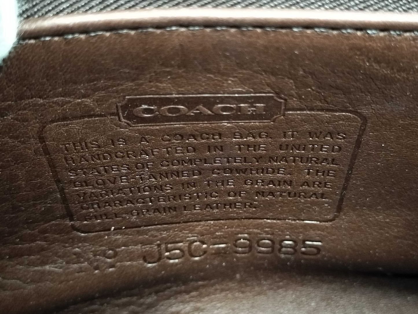 COACH 9985 ST-less handbag