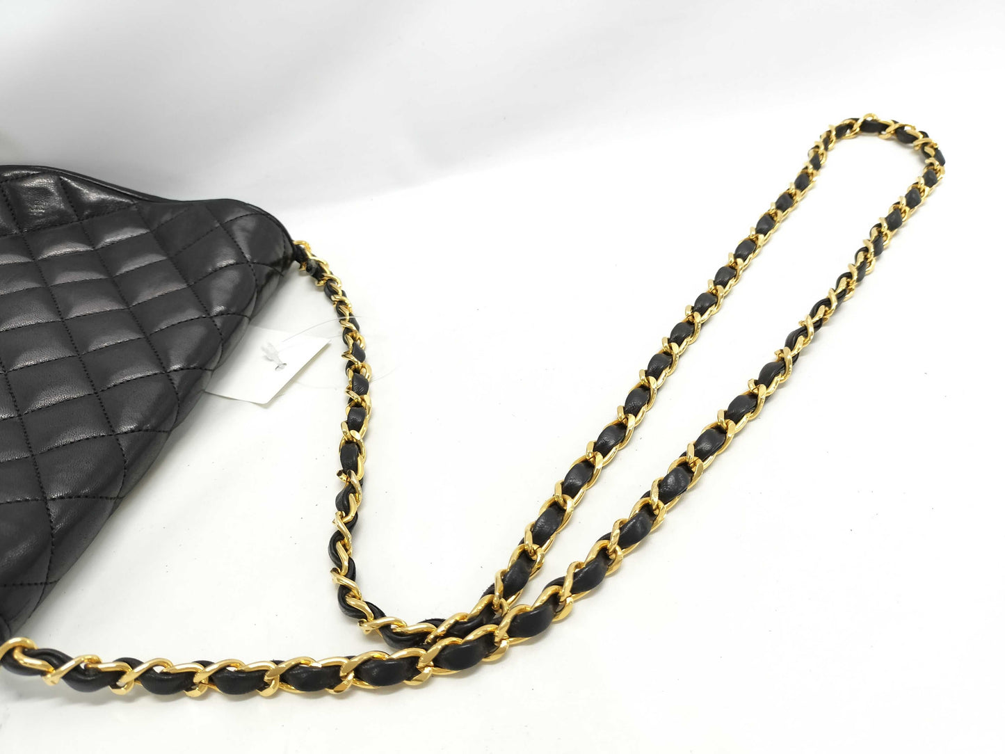 CHANEL Lambskin Half Moon Shoulder Bag