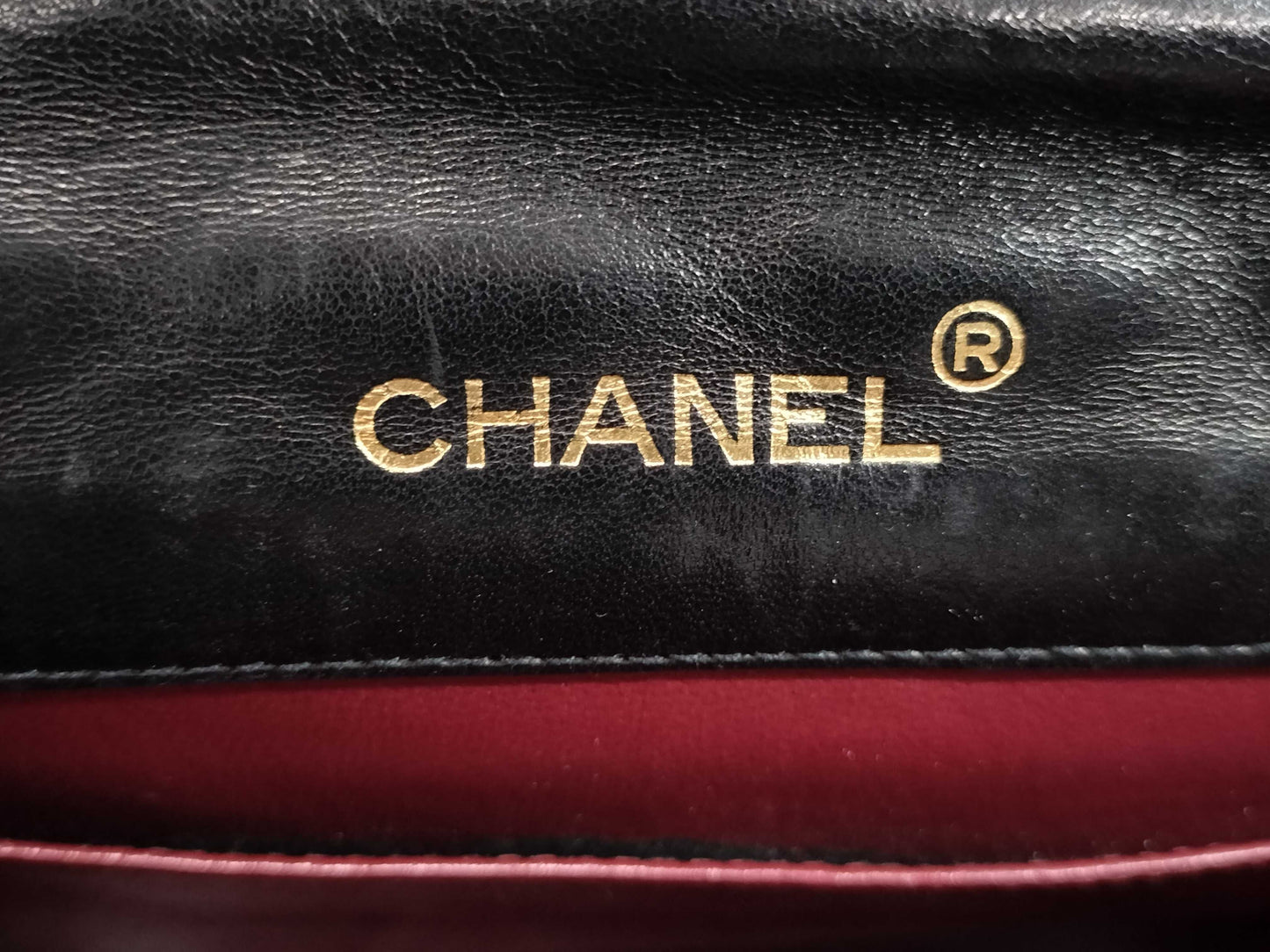 CHANEL Lambskin Half Moon Shoulder Bag