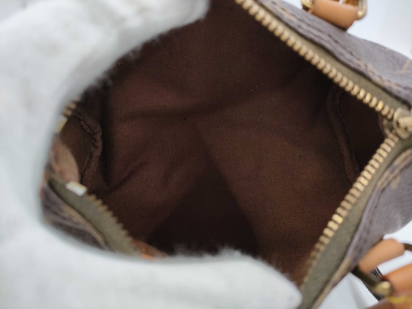 LOUIS VUITTON Monogram M41534 Mini Speedy Shoulder Bag with Strap