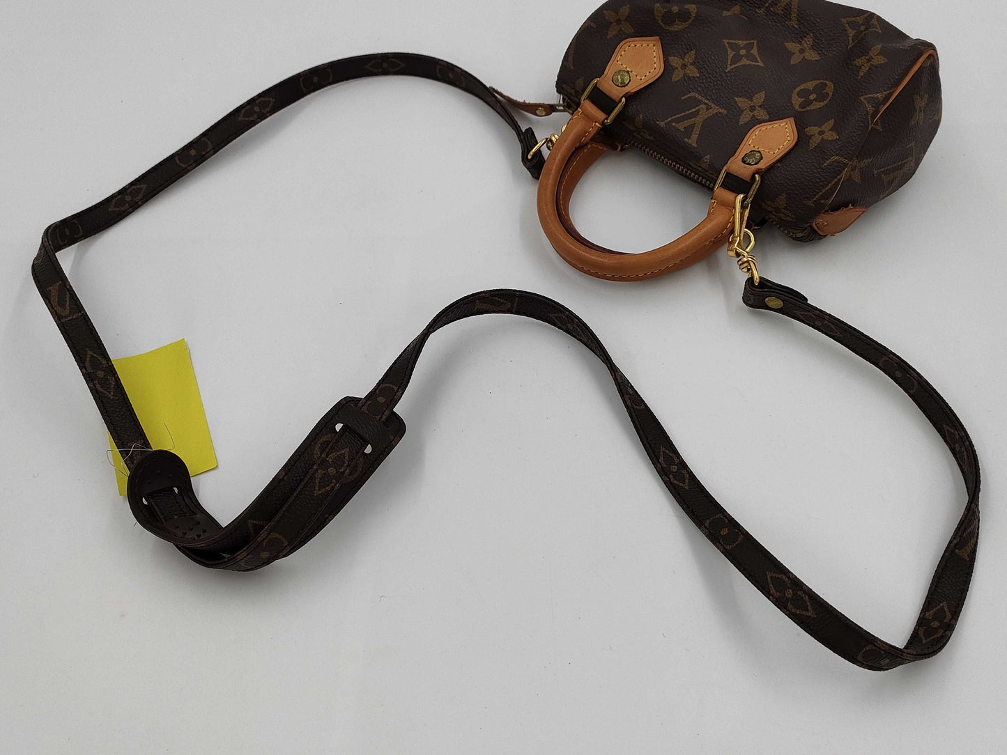 LOUIS VUITTON Monogram M41534 Mini Speedy Shoulder Bag with Strap