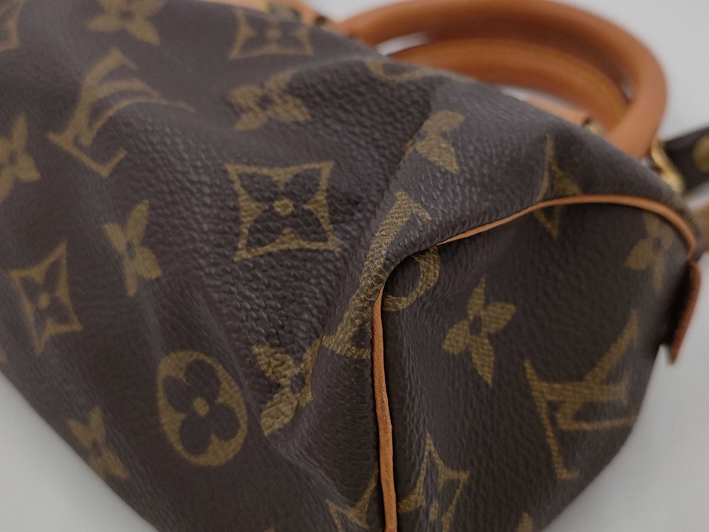 LOUIS VUITTON Monogram M41534 Mini Speedy Shoulder Bag with Strap