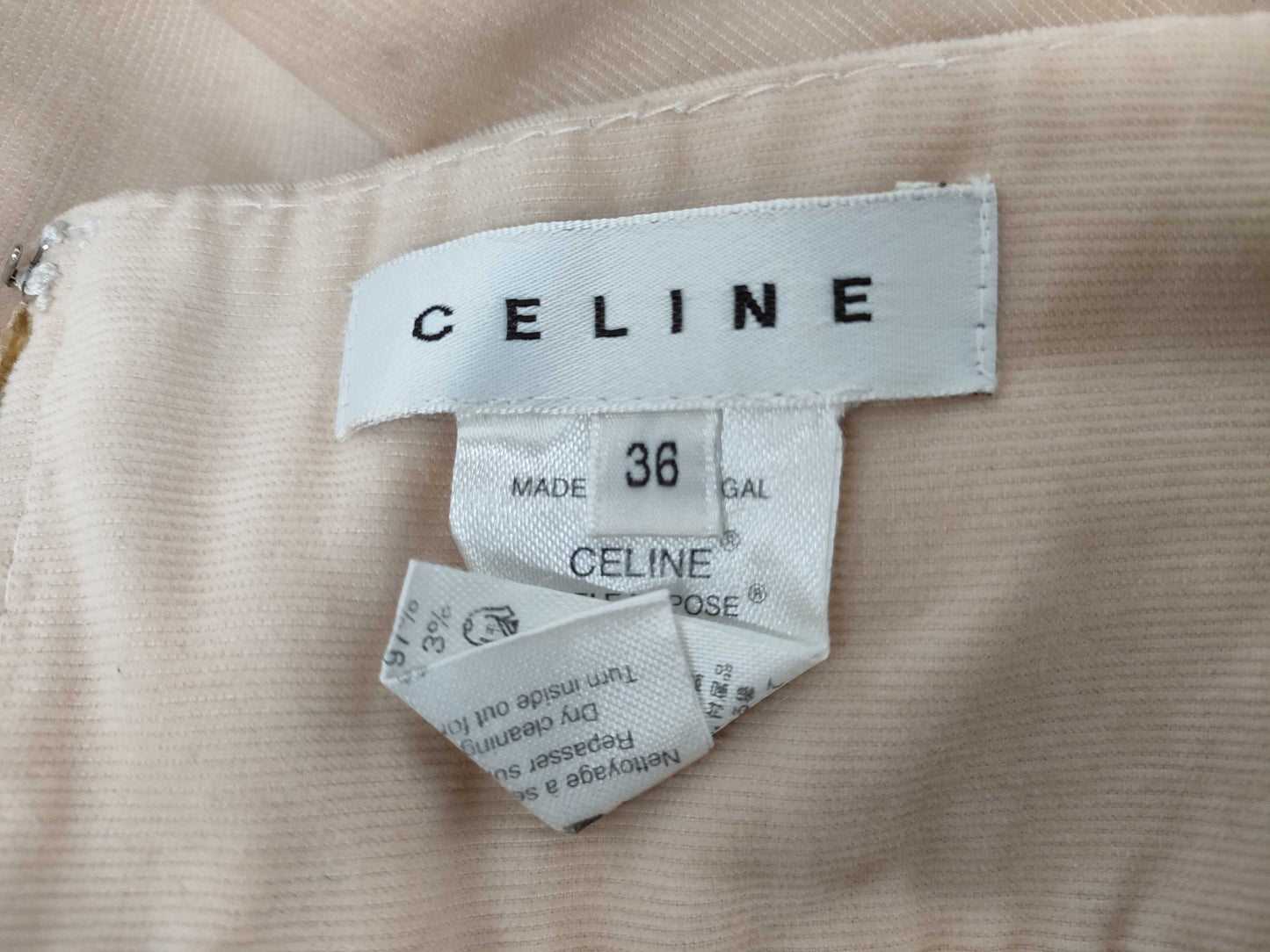 CELINE Skirt with Silver Hardware